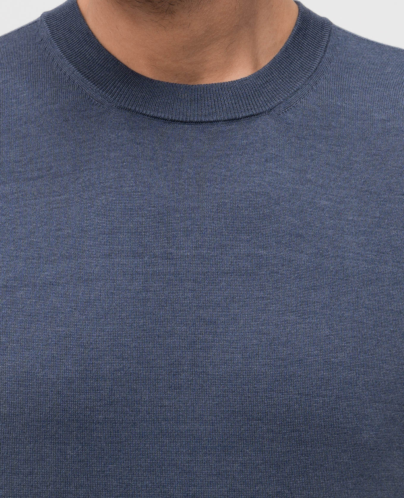 

Blue silk t-shirt Peserico