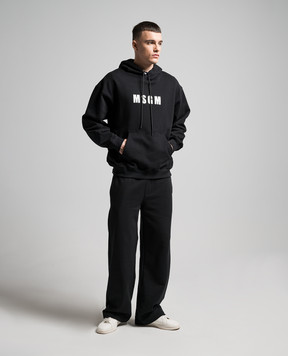 MSGM Black sports pants 3640MP81247000