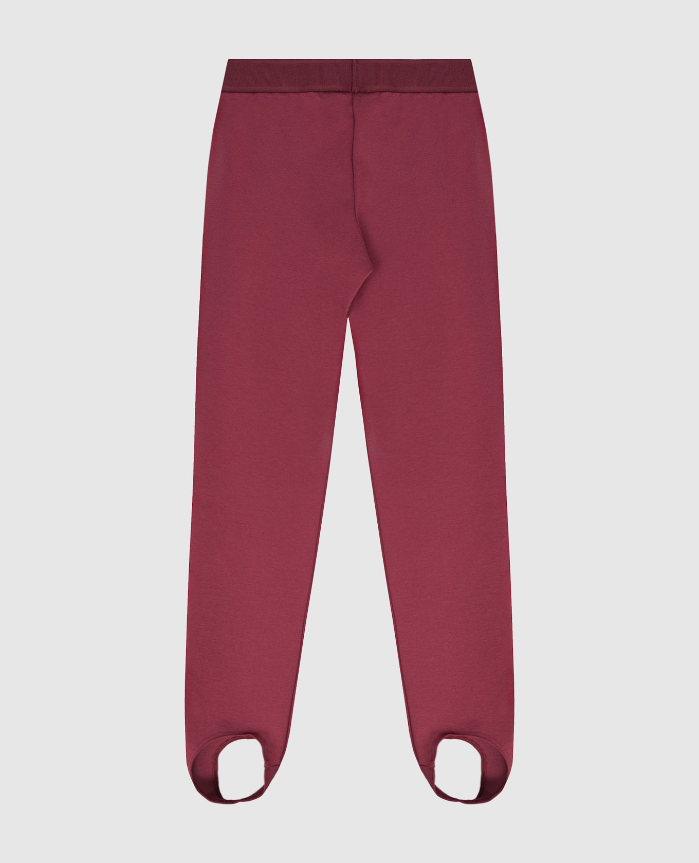 

Children's burgundy leggings with logo Versace