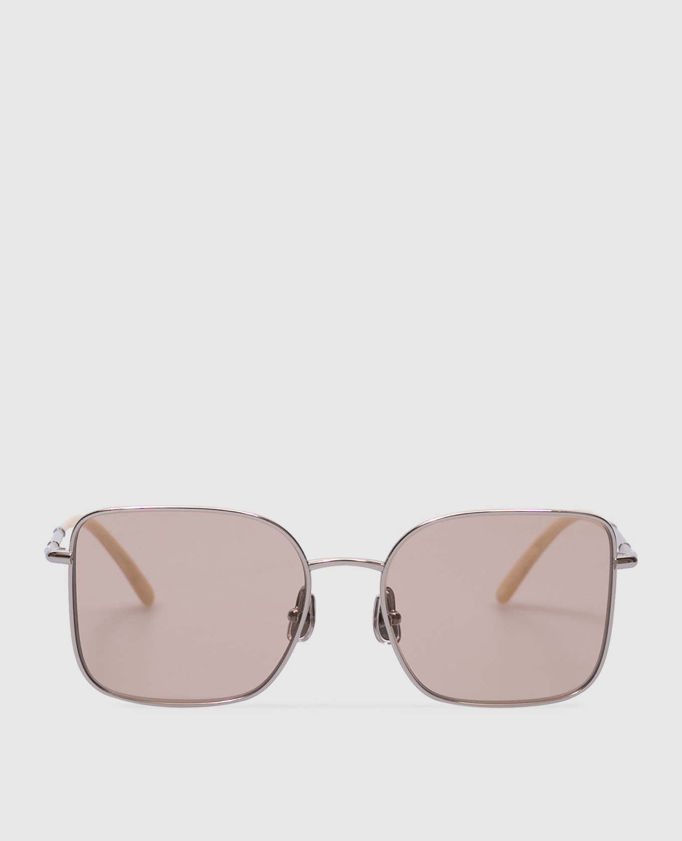 

Timeless Reflections Silver Sunglasses with Logo Engraving Brunello Cucinelli