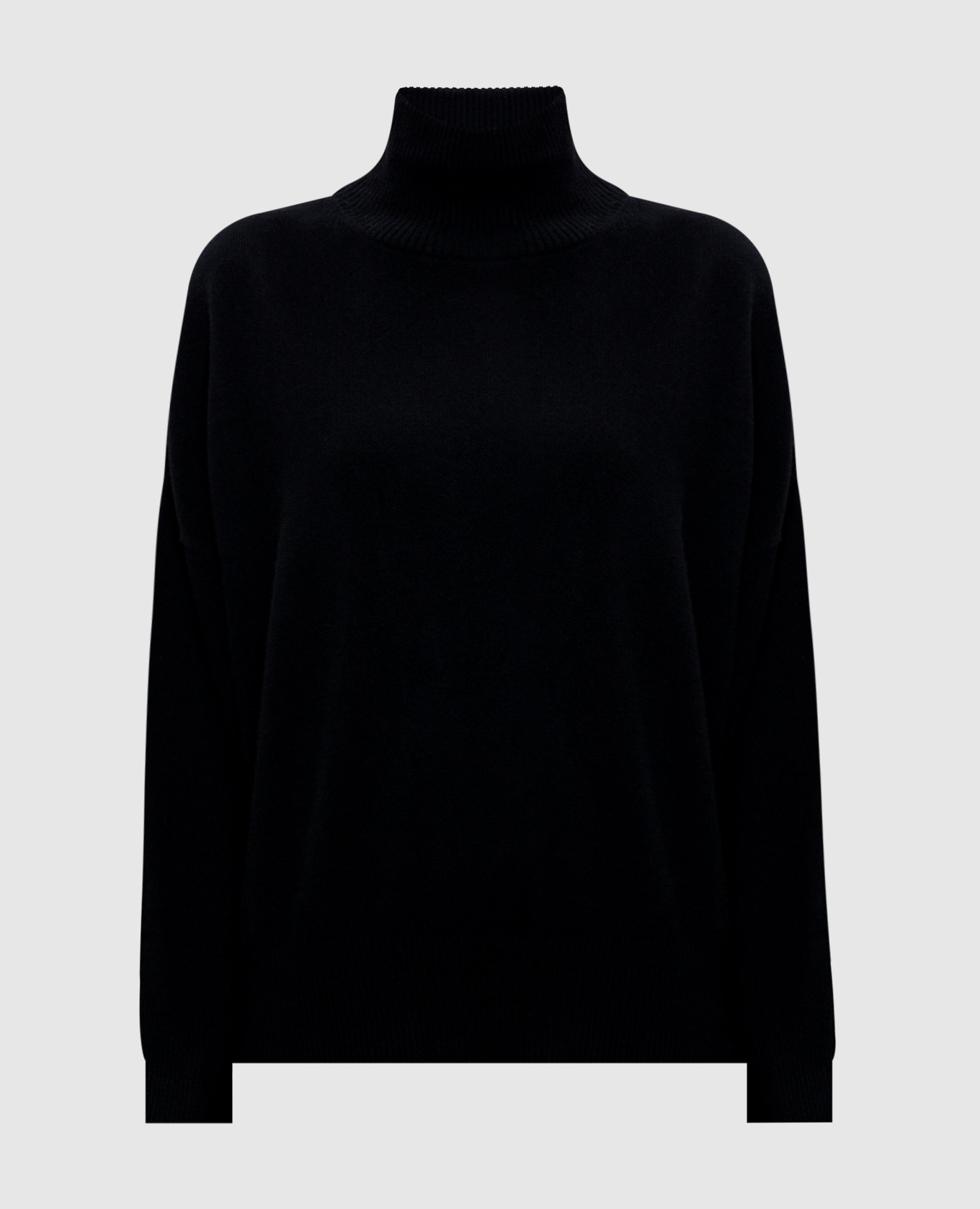 

Black MURANO cashmere sweater with embroidery Lou Lou Studio