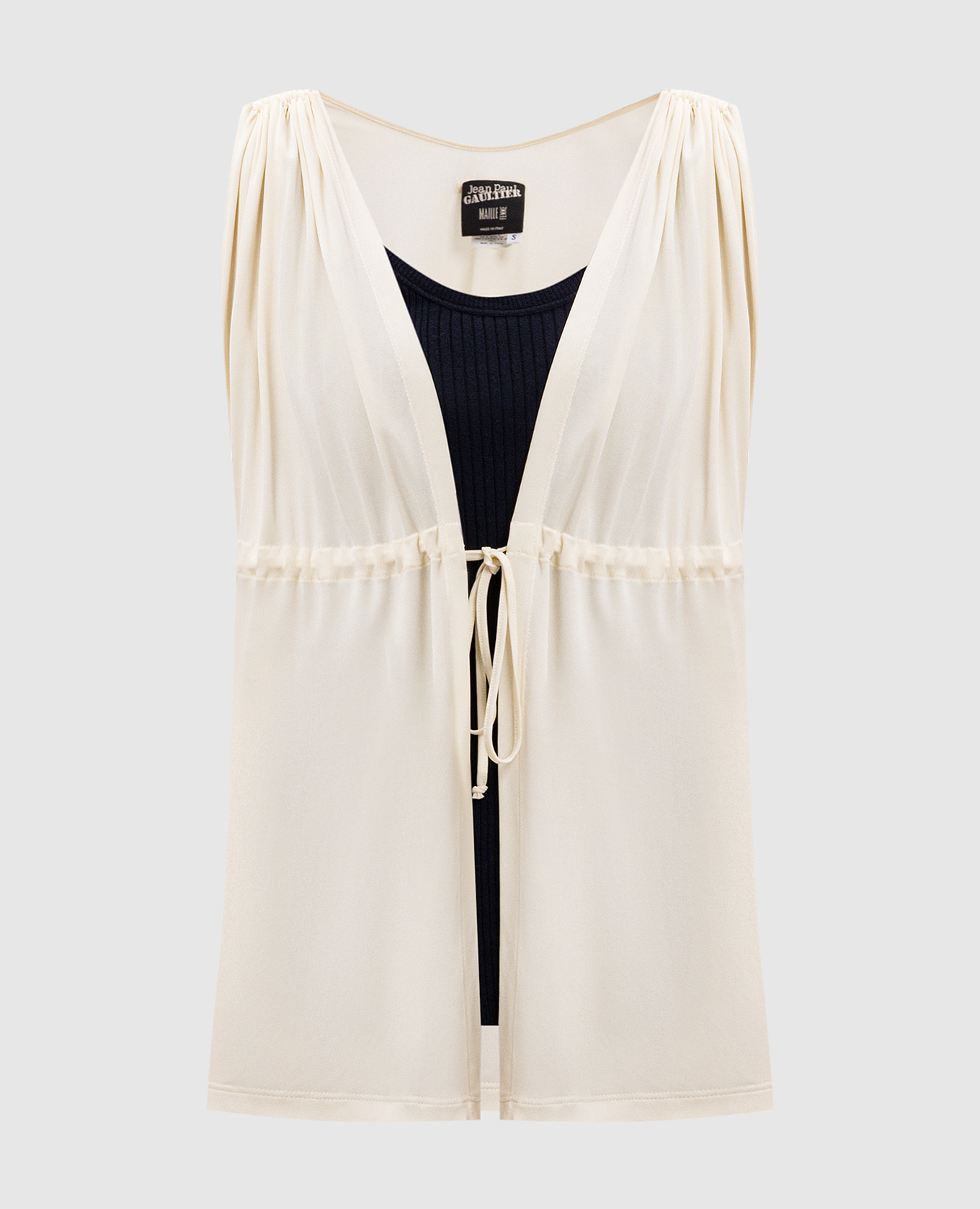 

White blouse with double construction Jean Paul Gaultier