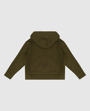 Palm Angels Children's green sports jacket PBBE003F25FLE002612