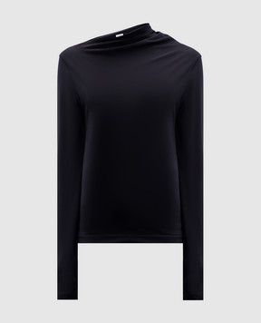 Toteme Black top with asymmetry 251WRT4462FB0162