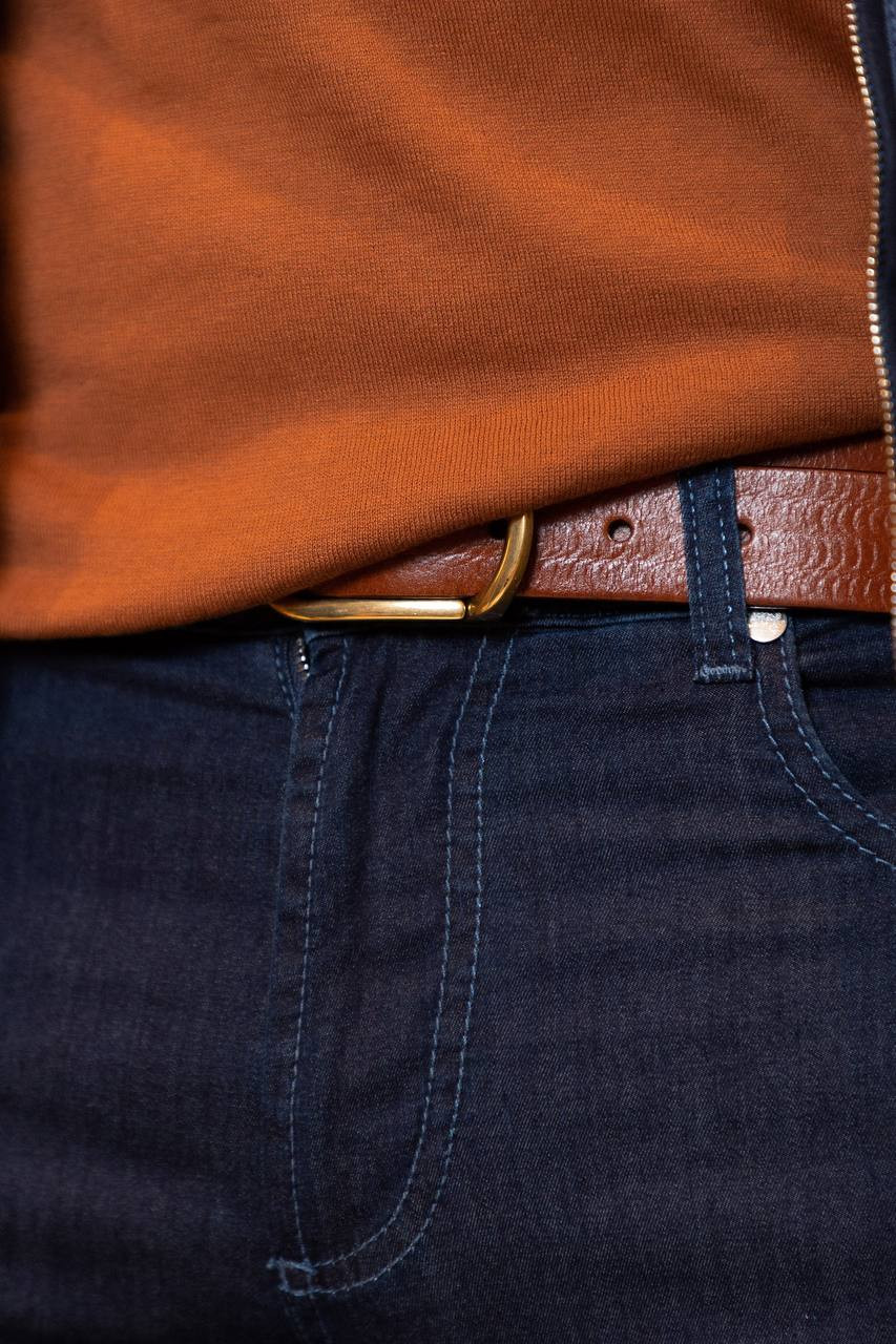 Brown leather belt Brunello Cucinelli 5