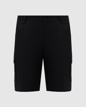 Dolce&Gabbana Black cargo shorts with logo GP0Y2ZFUFNV