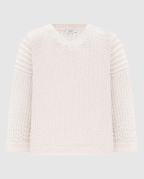 Peserico Beige pullover with wool and sequins A99562F05C9240