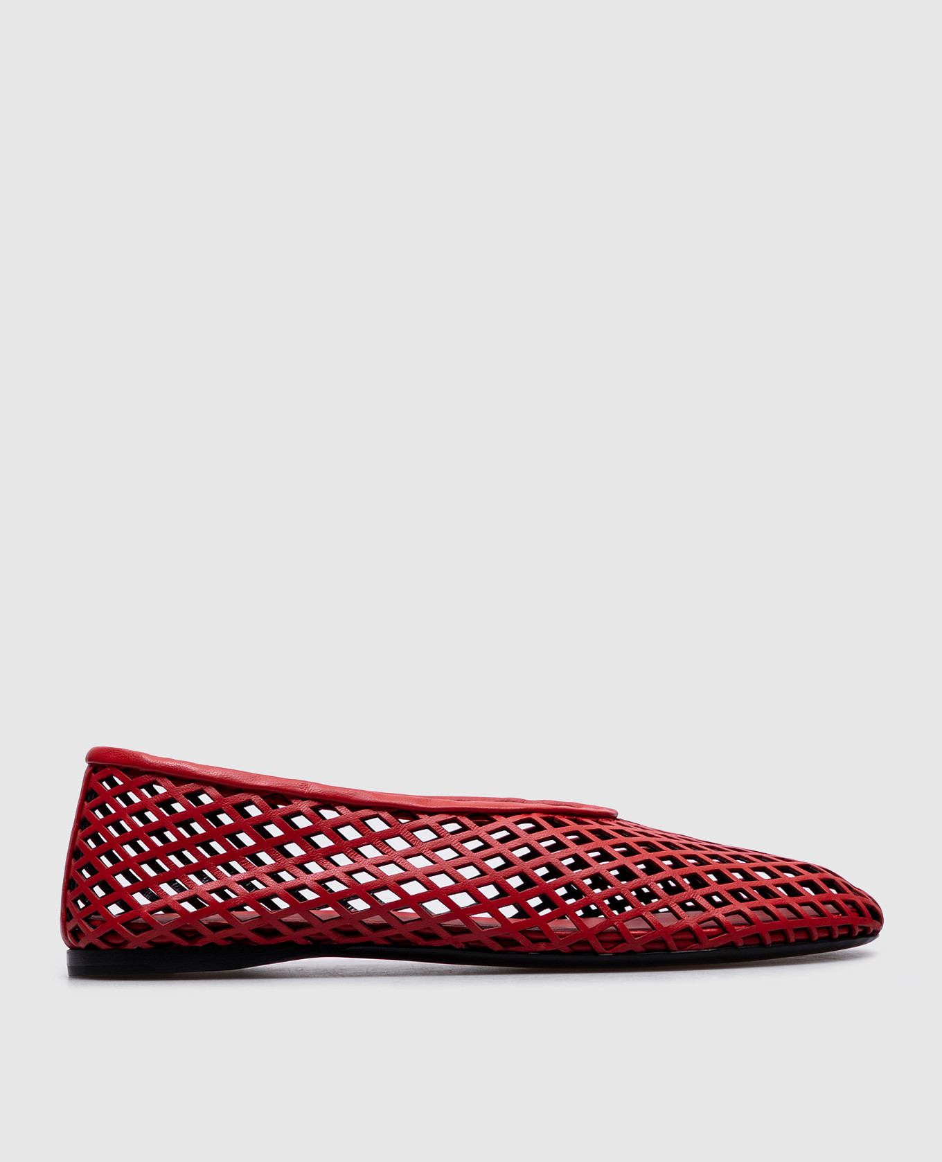 

Red leather Tee ballet flats with perforations PROENZA SCHOULER