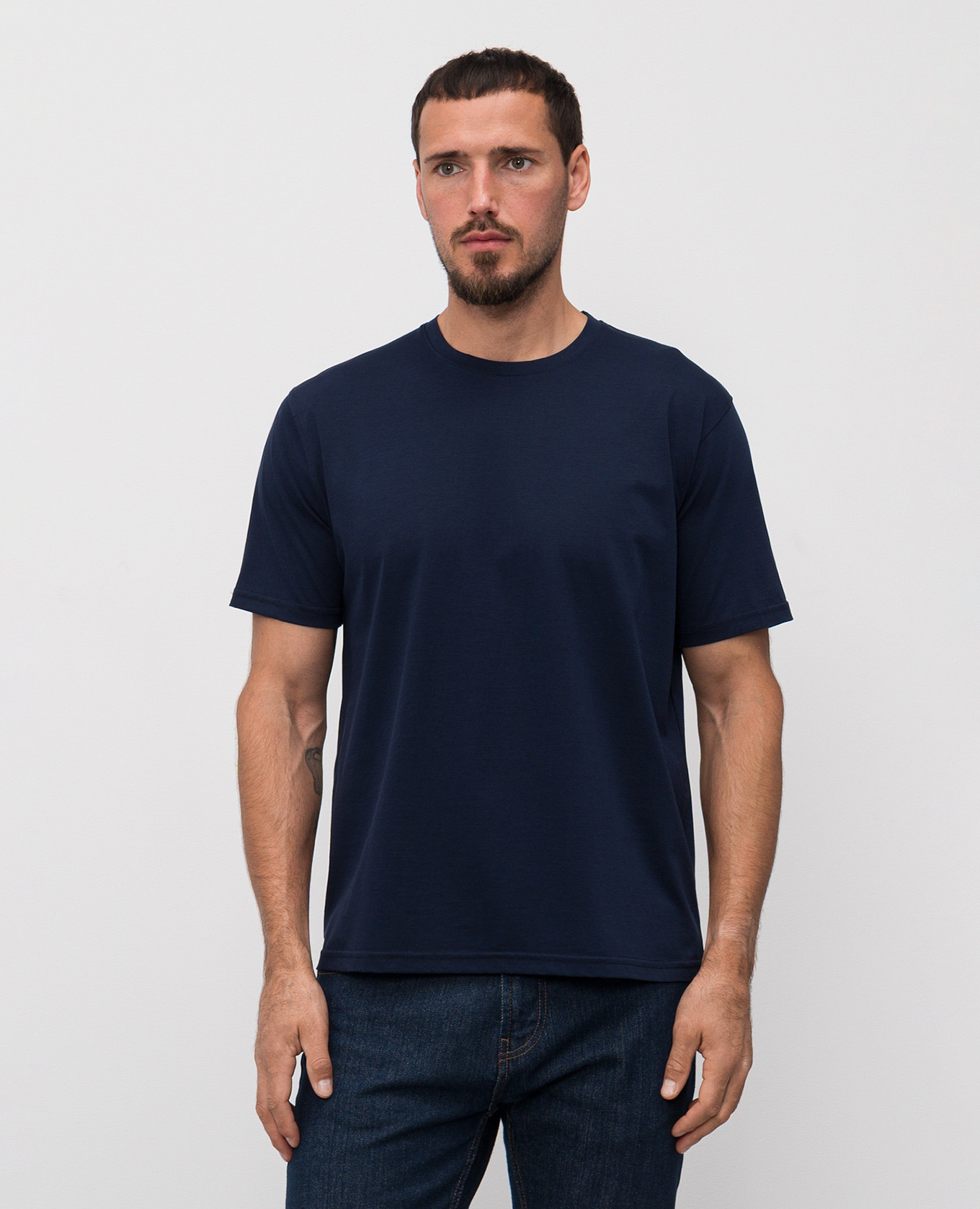 

Blue T-shirt with logo Cashmere&Whiskey
