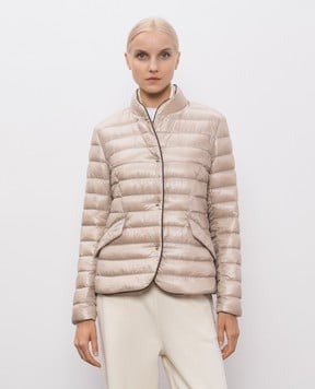 Herno Beige quilted down jacket PI002069D12017Z
