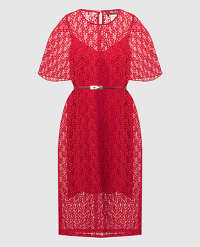 Max Mara Red ELETTRA lace dress ELETTRA