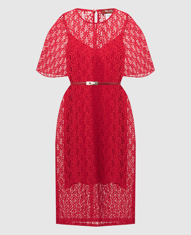 Max Mara - Red ELETTRA lace dress ELETTRA - shop with European delivery at Symbol Max Mara - Red ELETTRA lace dress ELETTRA - shop with European delivery at Symbol