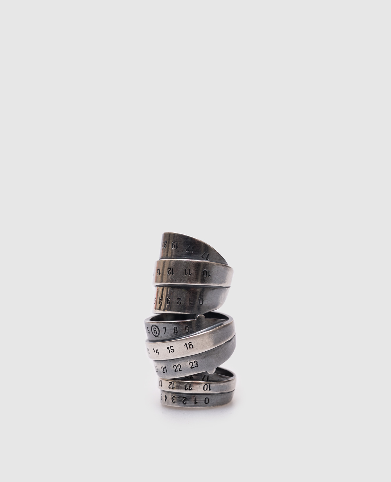 

Numeric silver ring Maison Margiela MM6