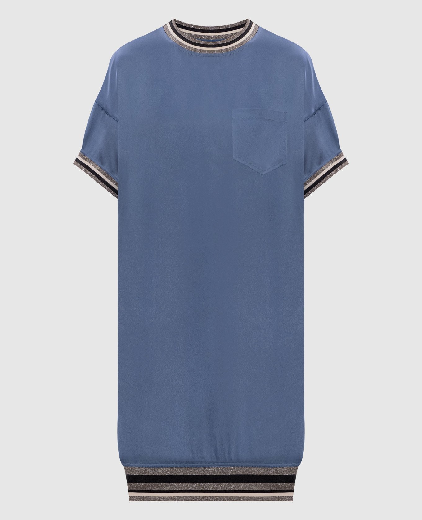 

Blue dress with lurex Brunello Cucinelli