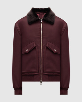 Brett Johnson Burgundy jacket with wool FW25O53L512VINS