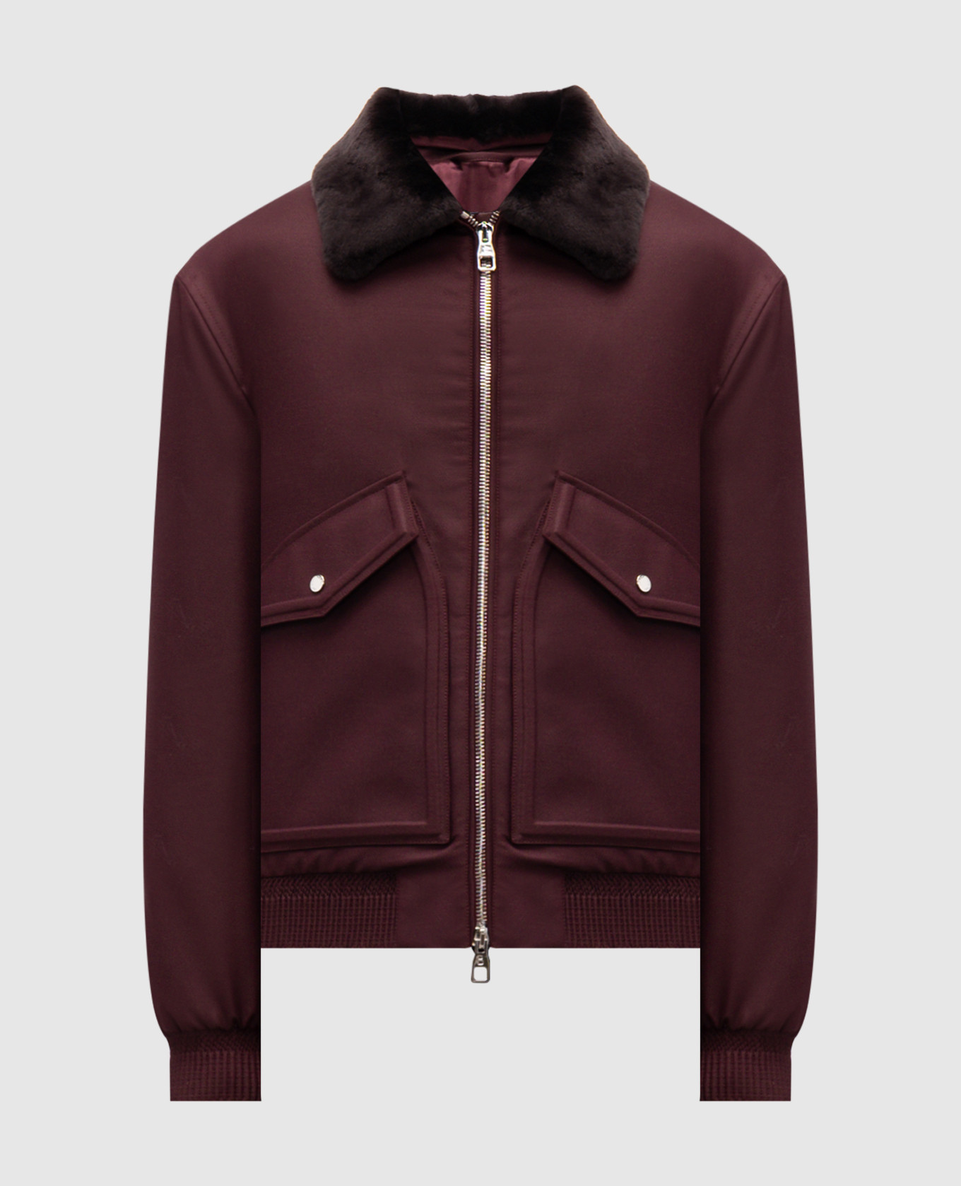 Burgundy jacket with wool Brett Johnson
