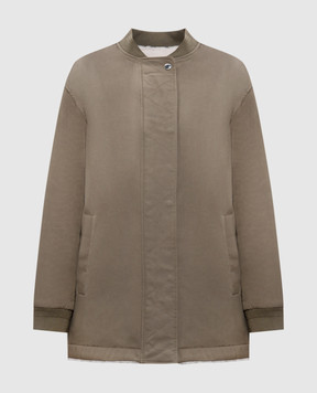 Yves Salomon Army Two-sided jacket with sheepskin 25WFM00878NB4X