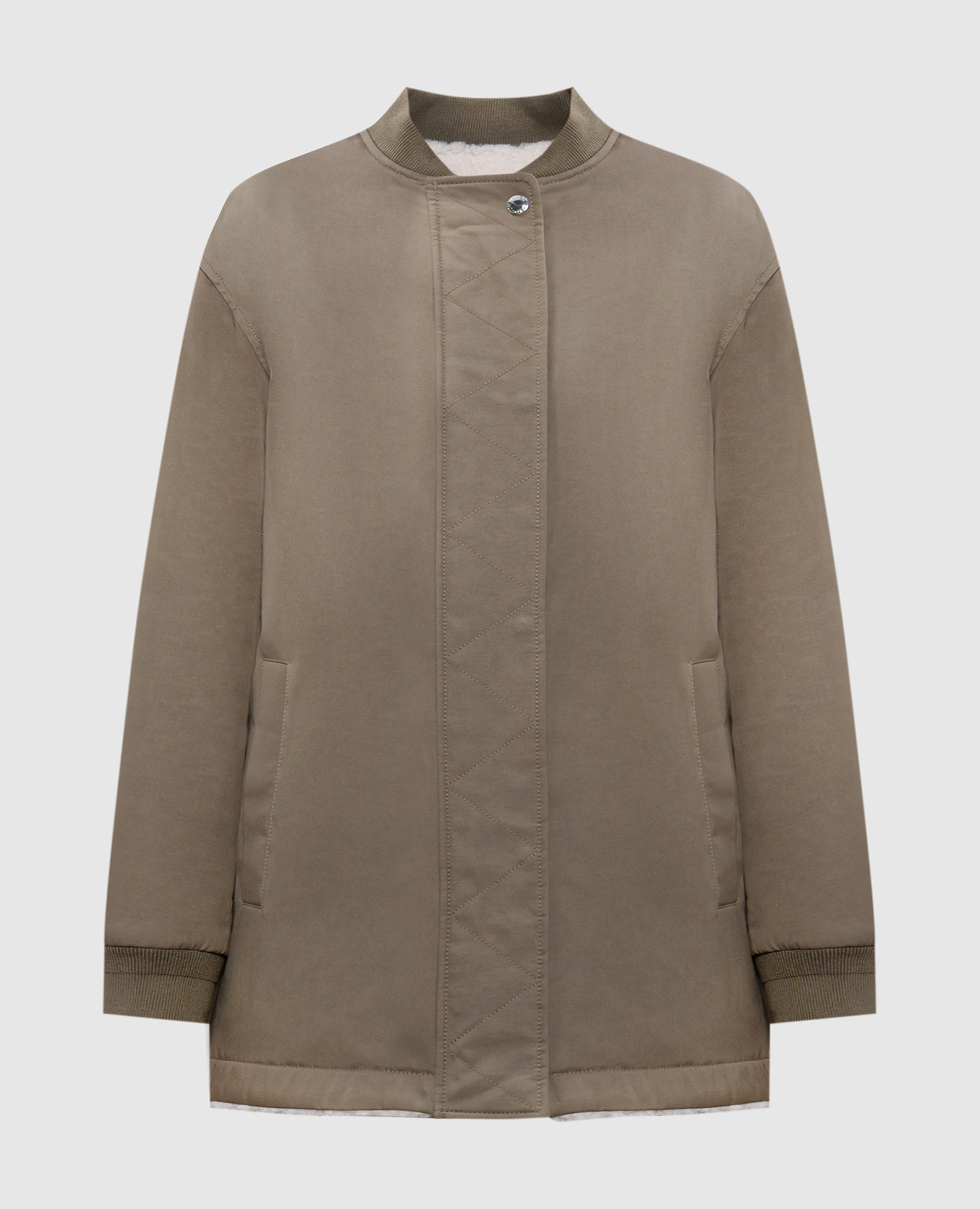 Two-sided jacket with sheepskin