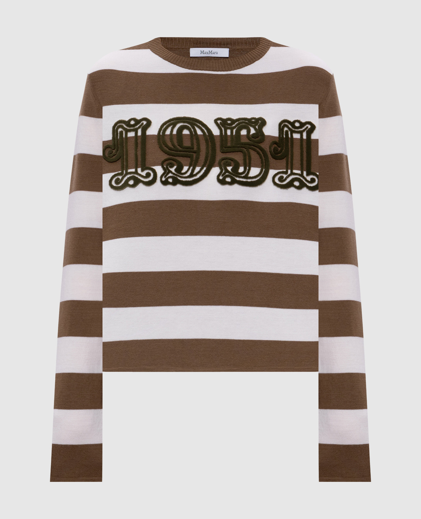 VITERBO brown striped jumper Max Mara