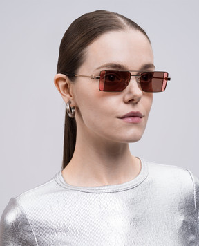 Off-White Cortez Gold/Pink Sunglasses OERI14AS25MET001