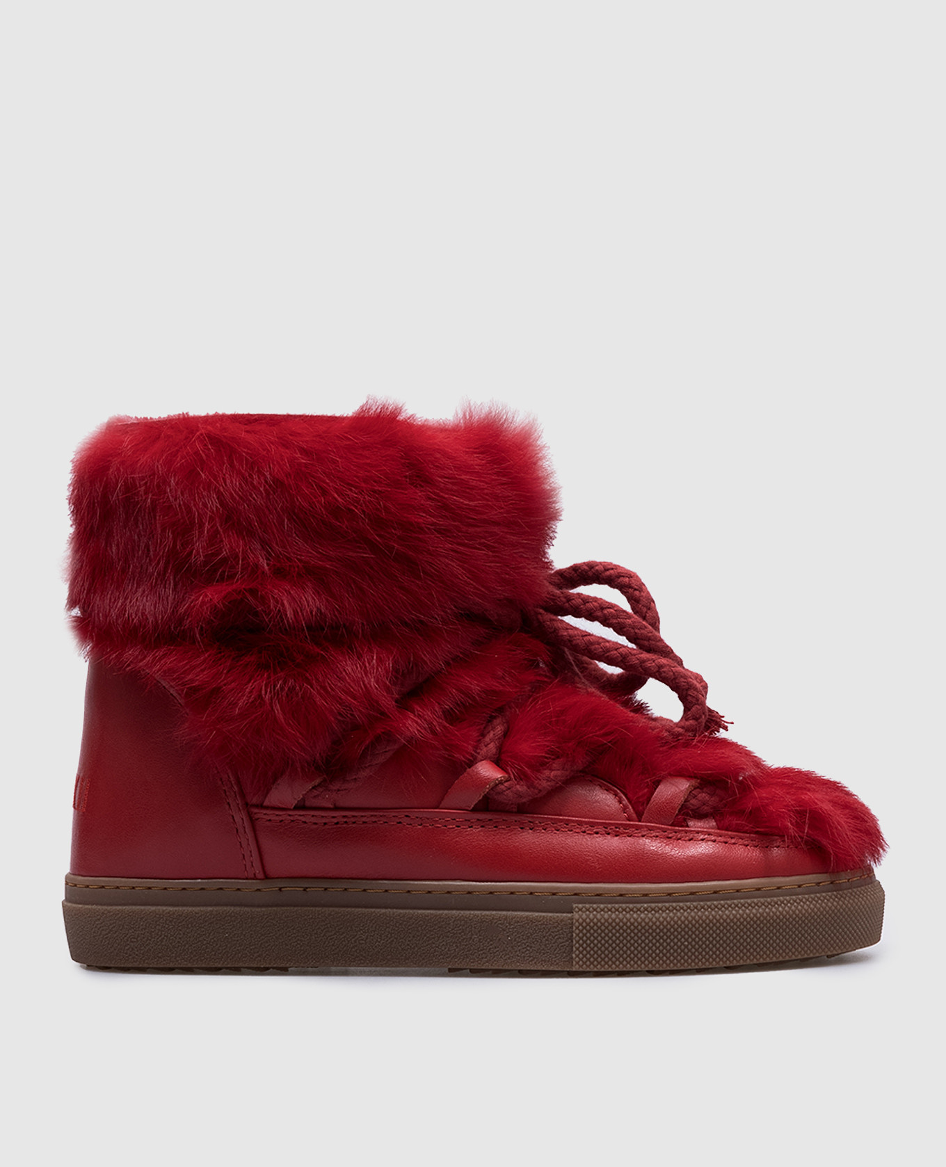 

Children's leather red shoes Inuikii, Красный