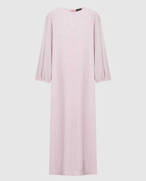 ANNECLAIRE Pink linen dress D0686405