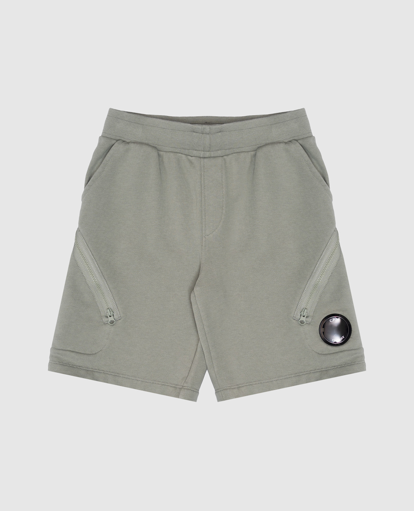 

Children's green shorts with logo C.P. Company
