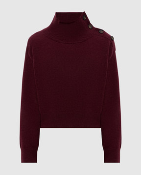 Brunello Cucinelli Burgundy cashmere sweater M12707314P