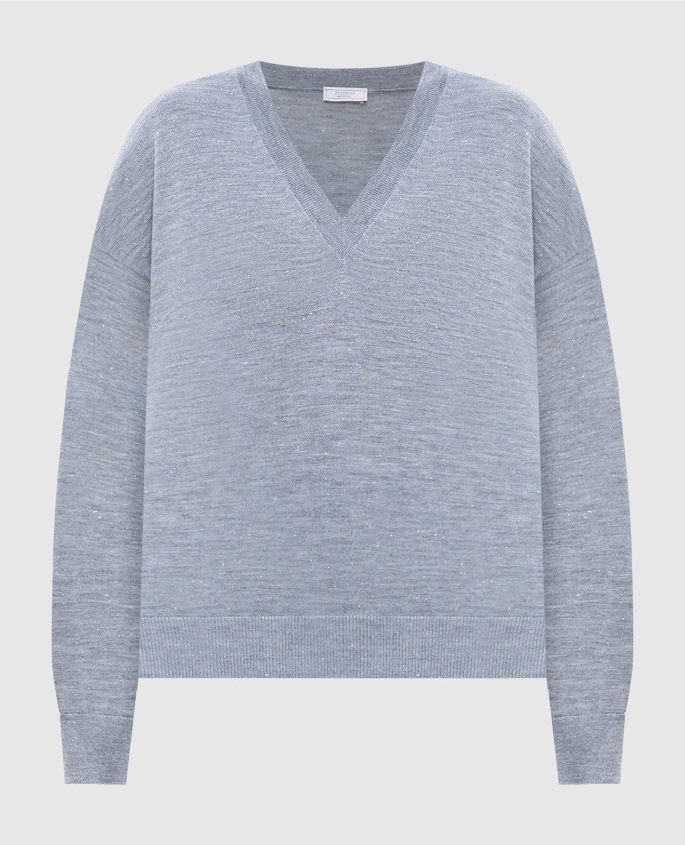 

Gray pullover with wool and lurex Peserico, Grey