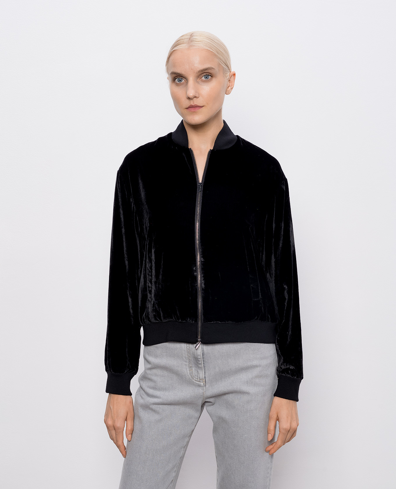 

Black velour sports jacket Peserico