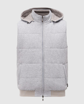 Doriani Cashmere Grey melange vest A403CAPJ36N2
