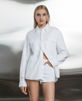 WARDROBE.NYC White denim shirt W1061PC