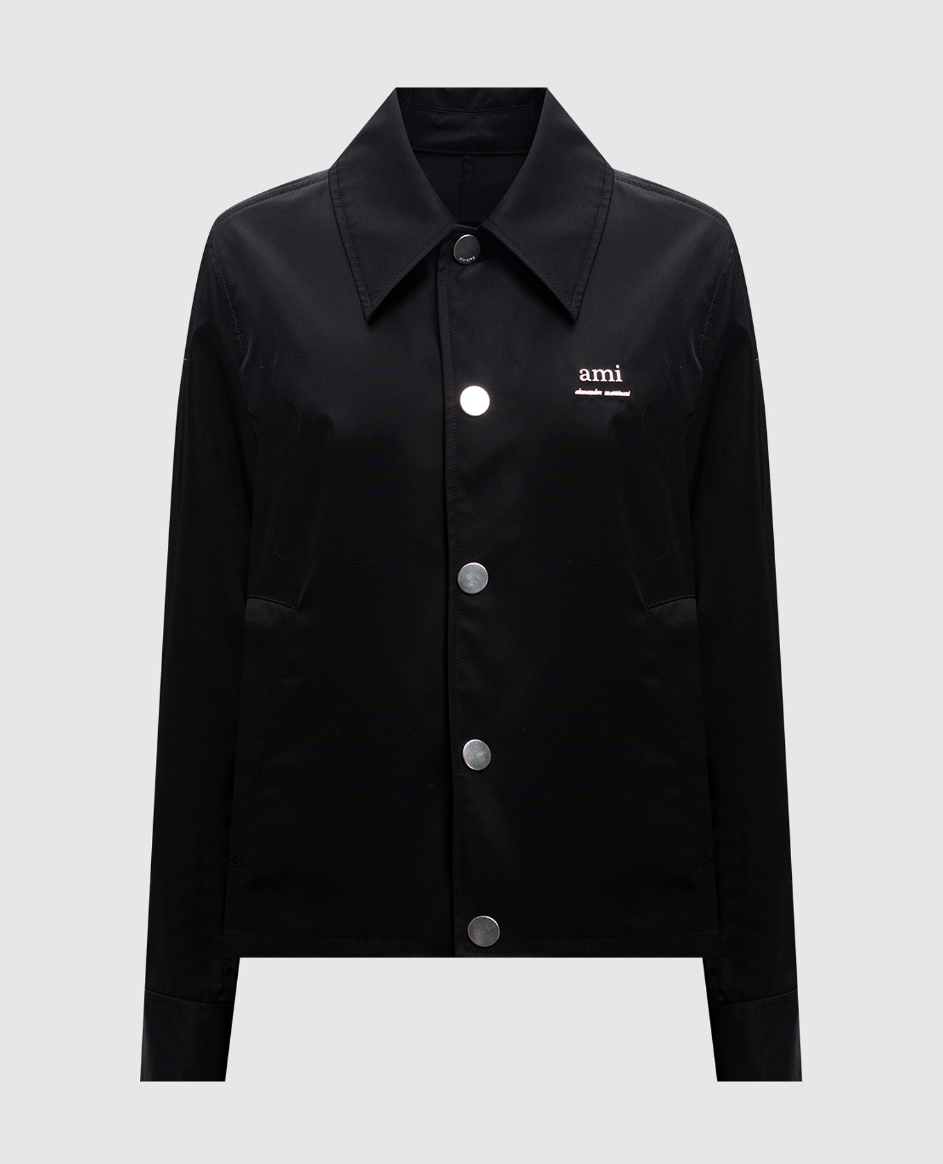 Black jacket with logo ami paris