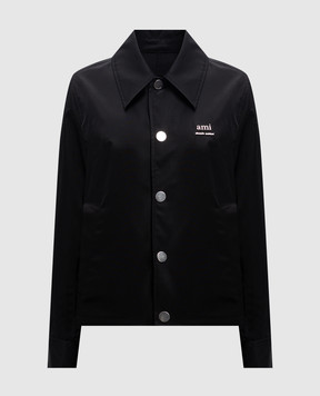 Ami Paris Black jacket with logo UJK242PA0007