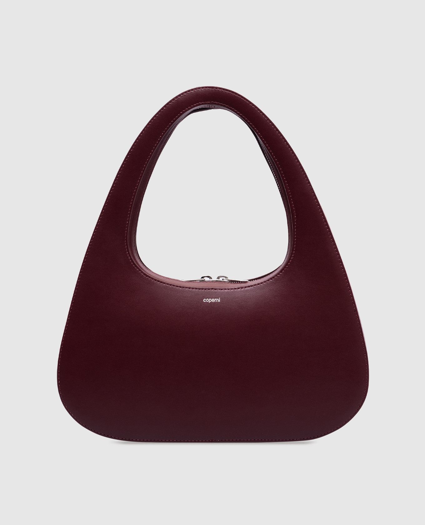 

Burgundy hobo bag with logo print Coperni, Бордовый