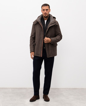 Cashmere&Whiskey Blue wool and cashmere pants 02670R0497