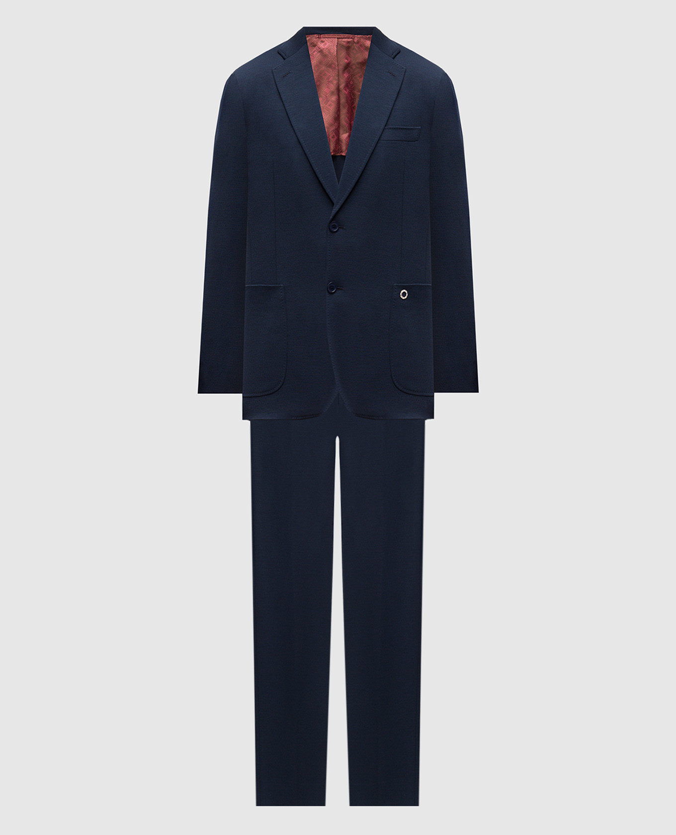 Blue wool suit Stefano Ricci