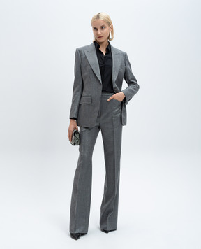 Tom Ford Gray wool jacket with lurex GI2970FAX1262