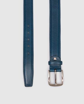 ISAIA Blue leather belt PLF80FB0080