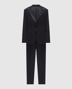 Brunello Cucinelli Black silk and wool suit MY480AS19