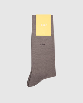 CDLP Grey socks with CDLP logo MSO006122201