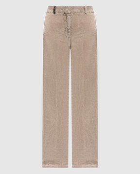 Peserico Beige corduroy pants P04835T2003277