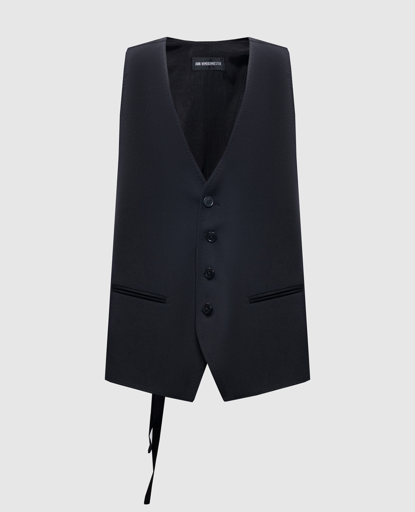 

Charlotte black vest made of wool Ann Demeulemeester