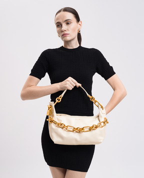 Balmain Black glossy leather Sync bag FN1BS002LBFO