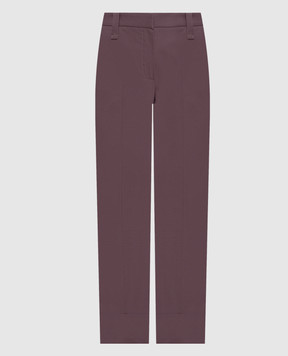 Brunello Cucinelli Purple pants with lapels M0F70P1365y