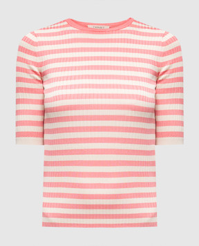 Twinset Pink striped T-shirt 251TP3470