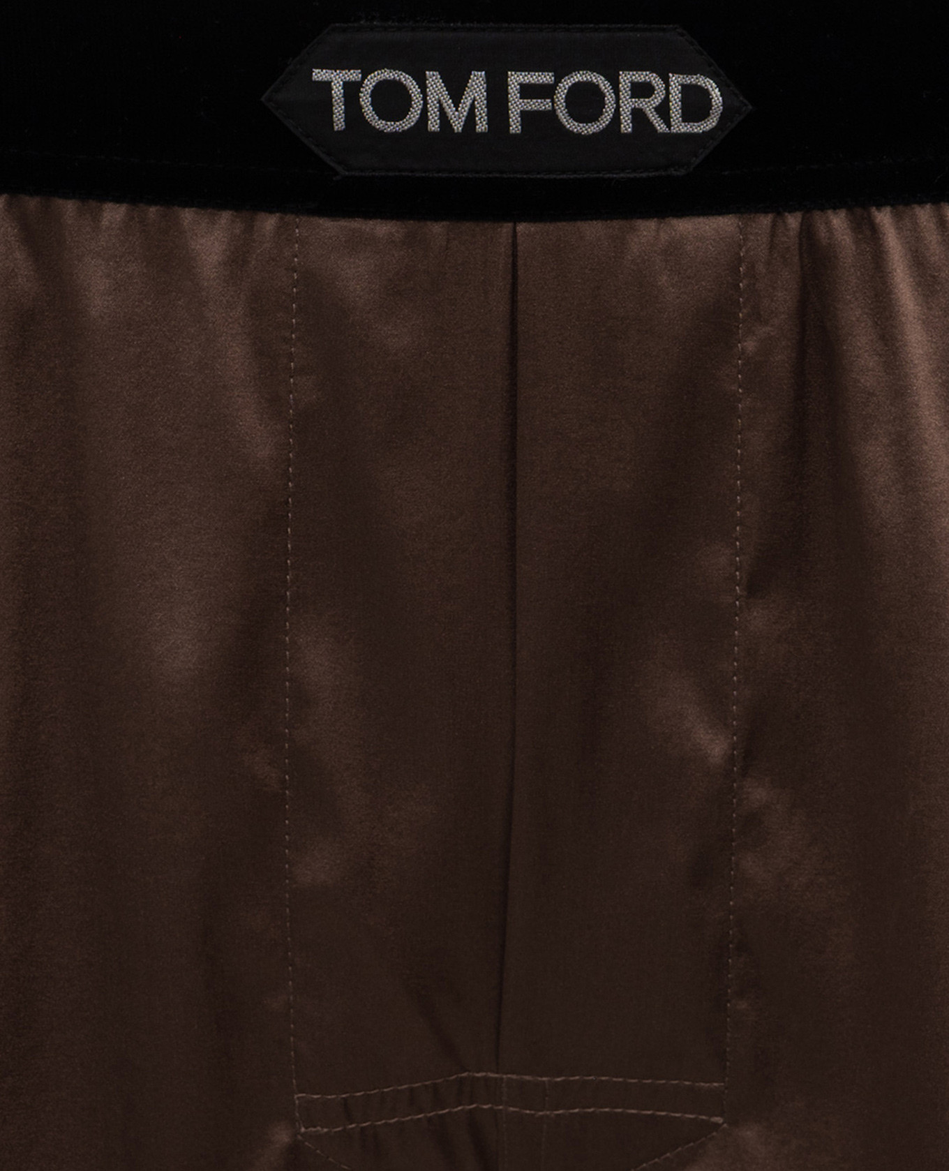 

Brown boxer briefs with logo pattern Tom Ford