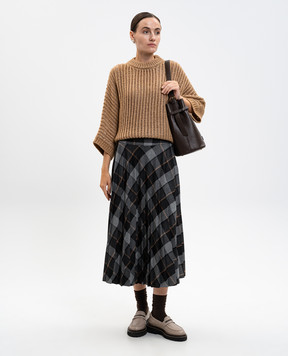 Peserico Brown alpaca wool sweater S99397F0309216