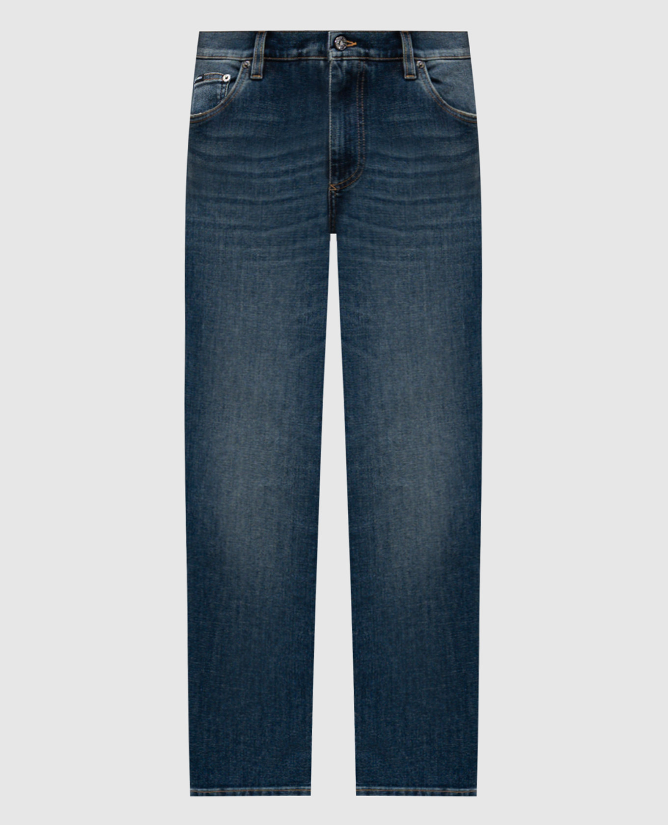 

Blue distressed jeans with logo Dolce&Gabbana
