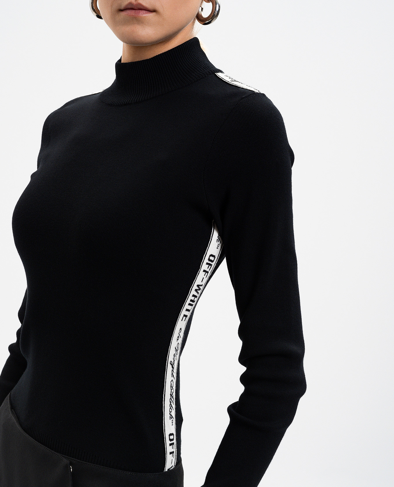 Black jumper with branded ribbon Off-White 5